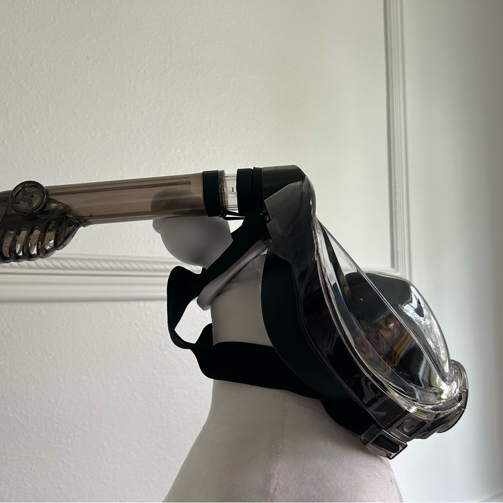Greatever G2 Fill Face Snorkel Mask with camera mount. Size L/XL
